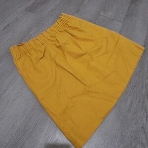 J. Crew Vibrant Yellow A-Line Skirt